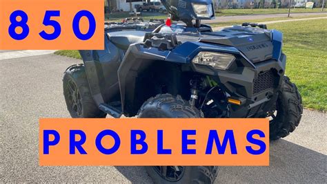 The battery seemed a little low (it was cold) so I assumed the batter was getting. . Polaris sportsman 850 common problems